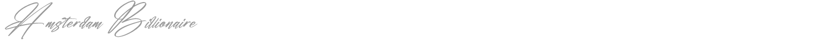 Amsterdam Billionaire font preview
